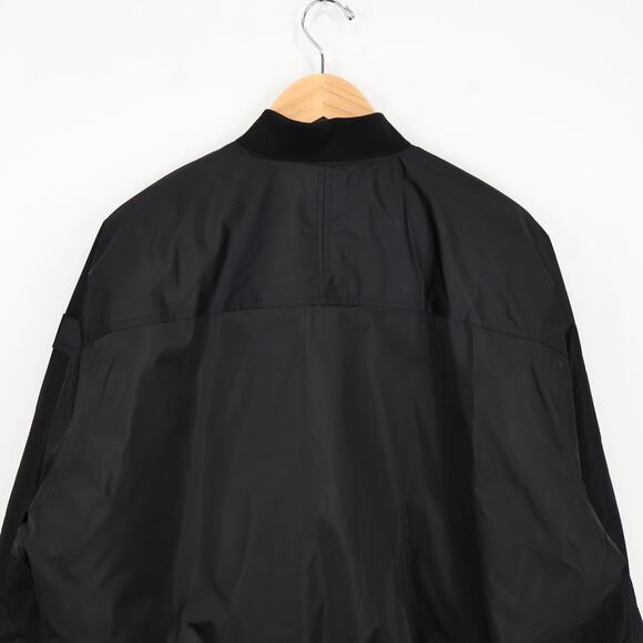 Athleta Sateen Bomber Jacket Black Size Large Tall NWT - Picture 9 of 11